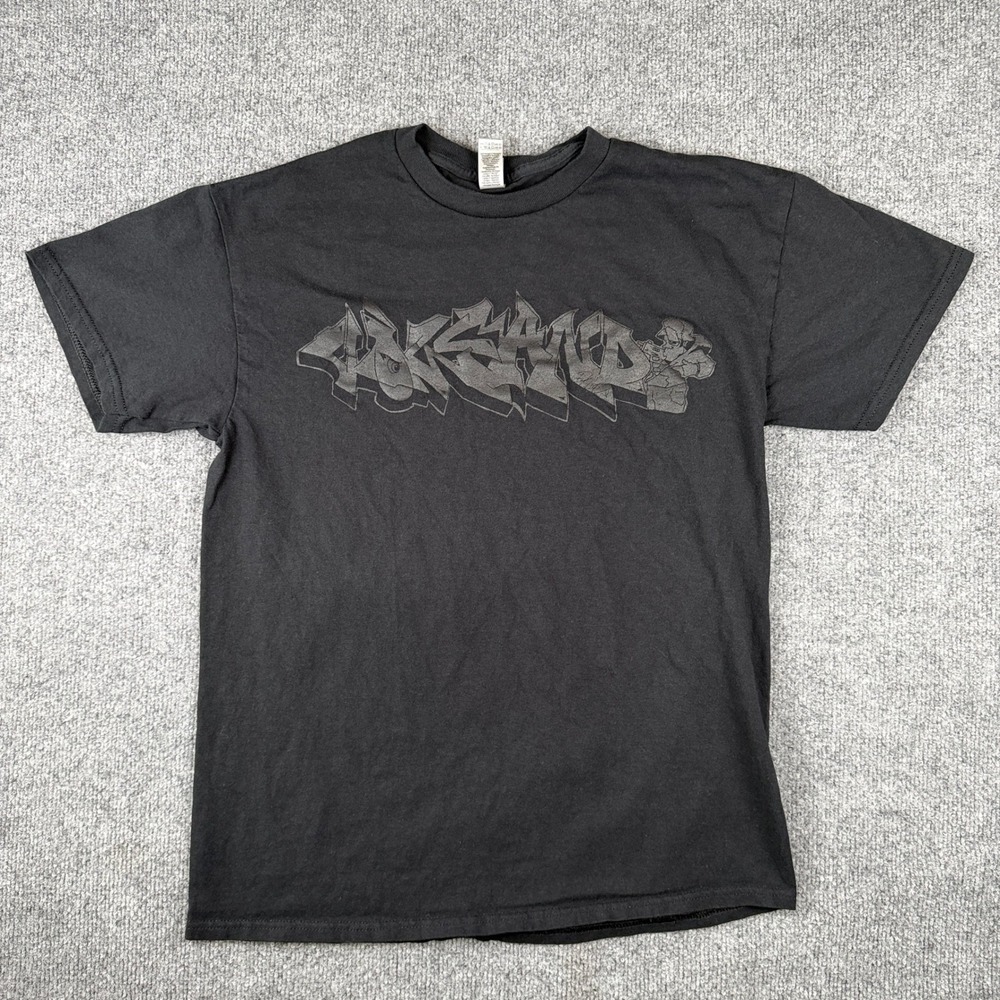 Volcano T Shirt Mens M Black Hardcore Band Ohio Beatdown Foghorn Mongrel